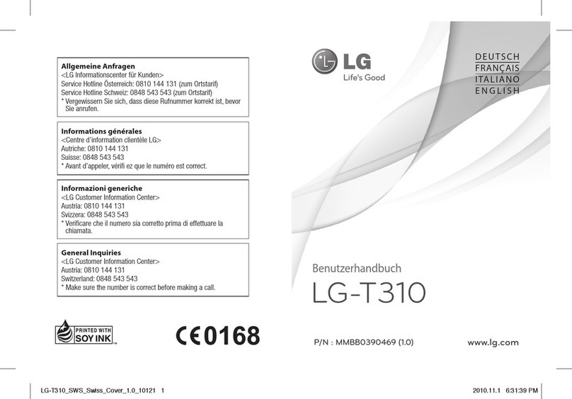 LG LG-T310 User manual