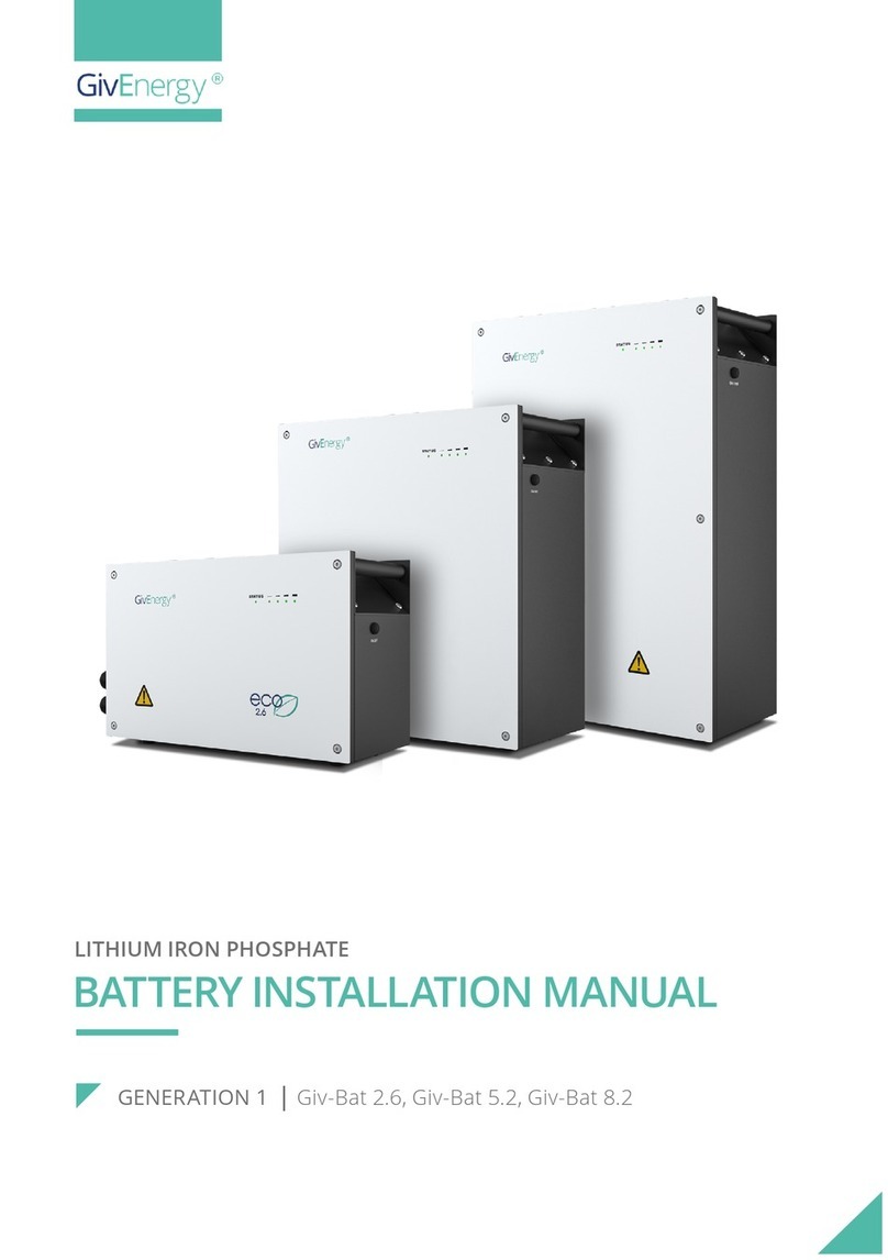 GivEnergy Giv-Bat 2.6 User manual