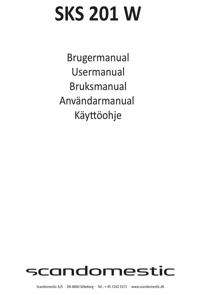 Scandomestic SKS 201 W User manual