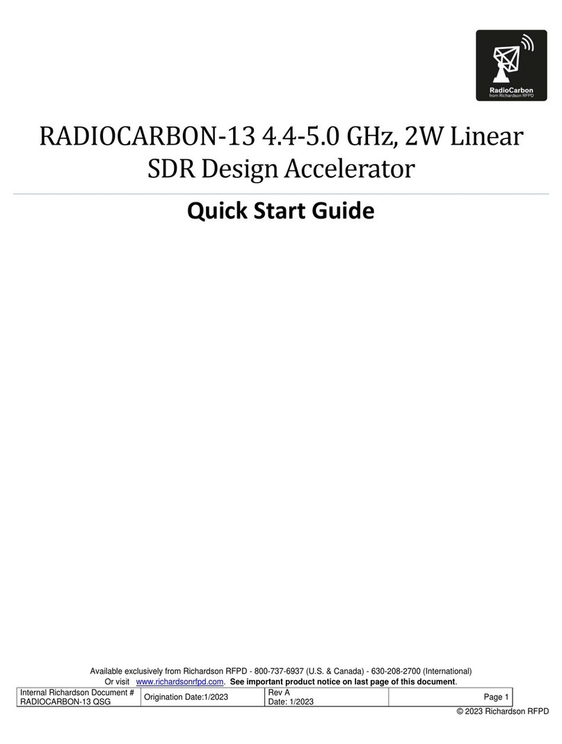 Richardson RFPD RADIOCARBON-13 User manual
