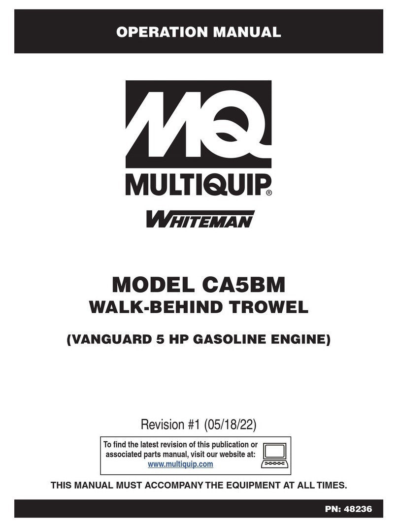 MULTIQUIP WHITEMAN CA5BM User manual