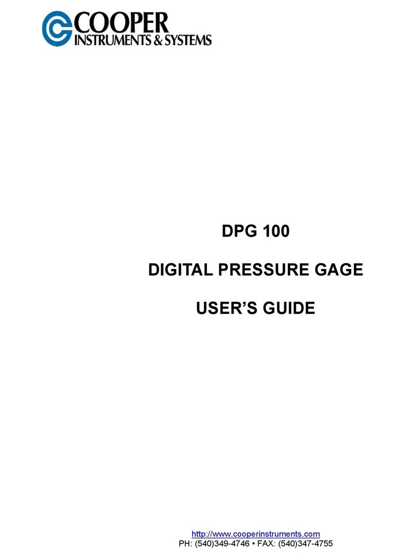 Cooper Instruments & Systems DPG 100 user guide