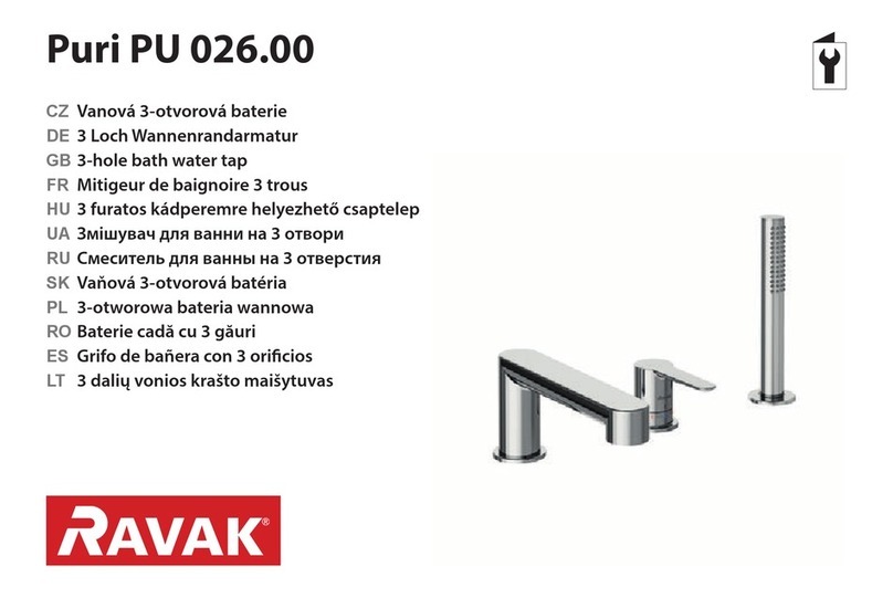 RAVAK Puri PU 026.00 User manual