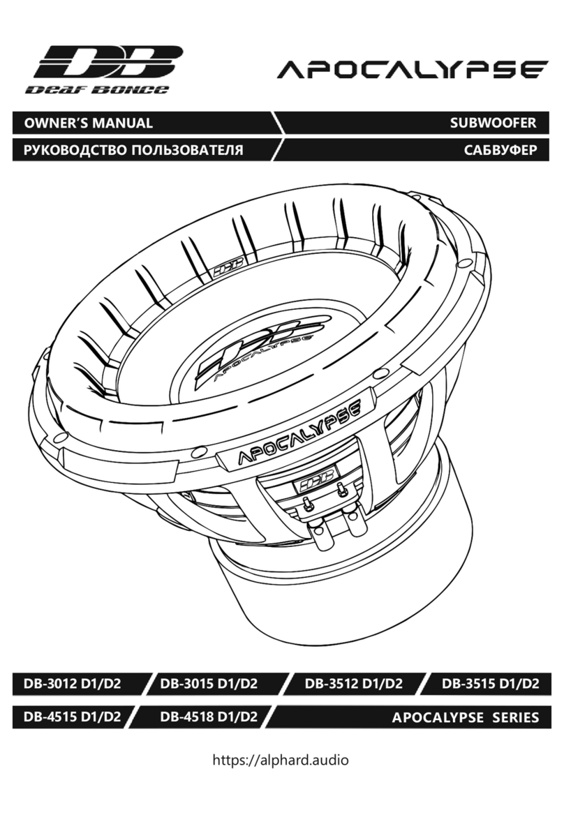 Deaf Bonce DB-3012 D1 owner's manual