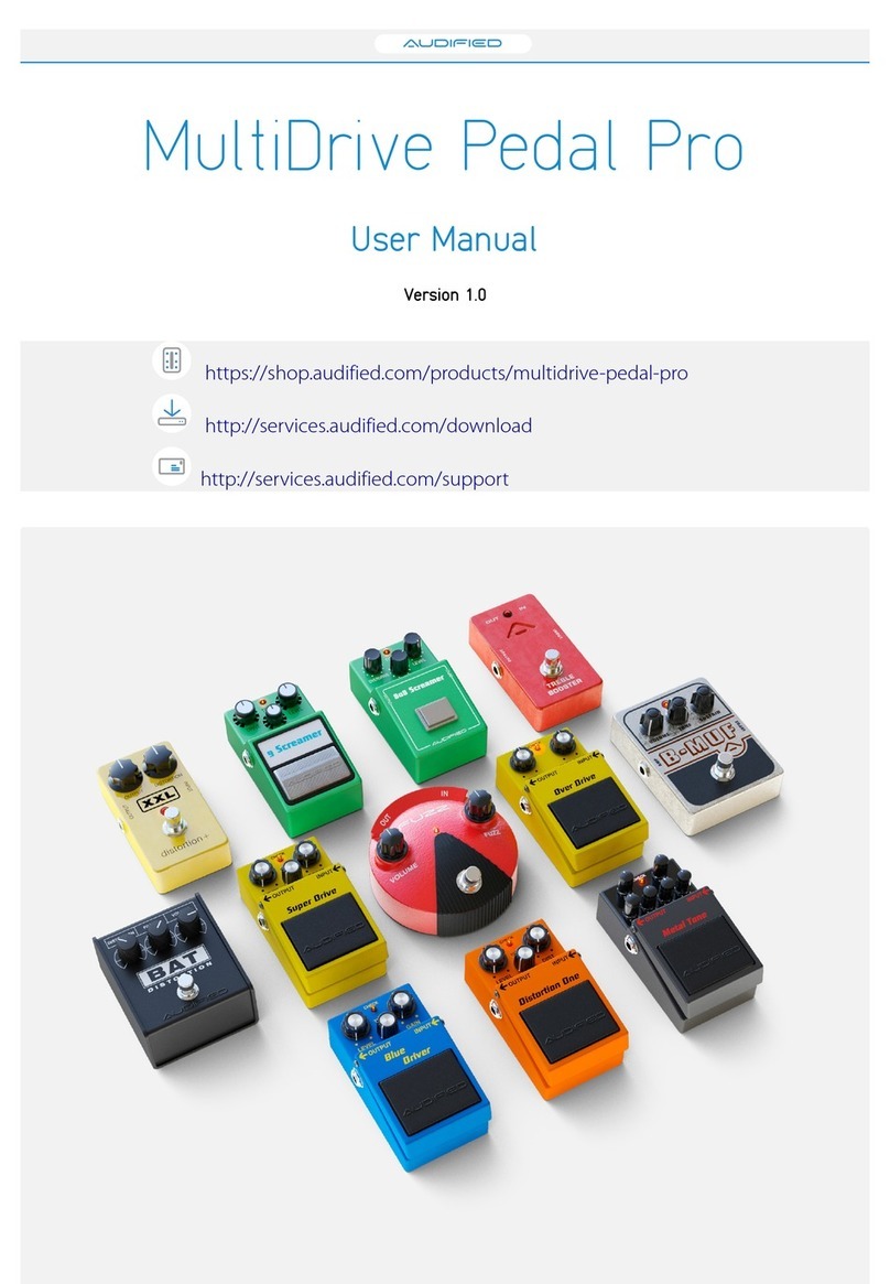 AUDIFIED MultiDrive Pedal Pro user manual