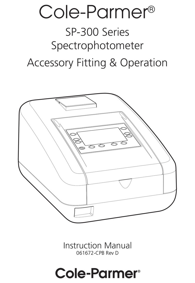 Cole Parmer SP-300 Series instruction manual