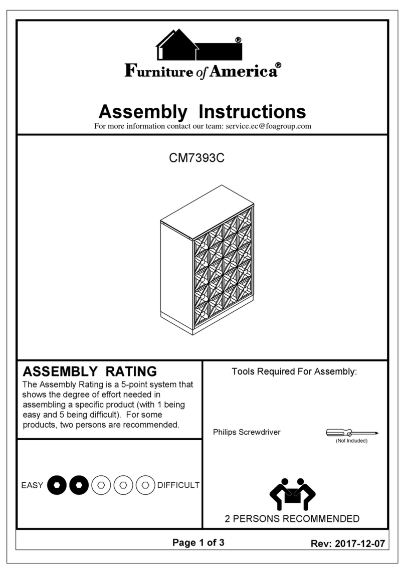 Furniture of America CM7393C Assembly instructions