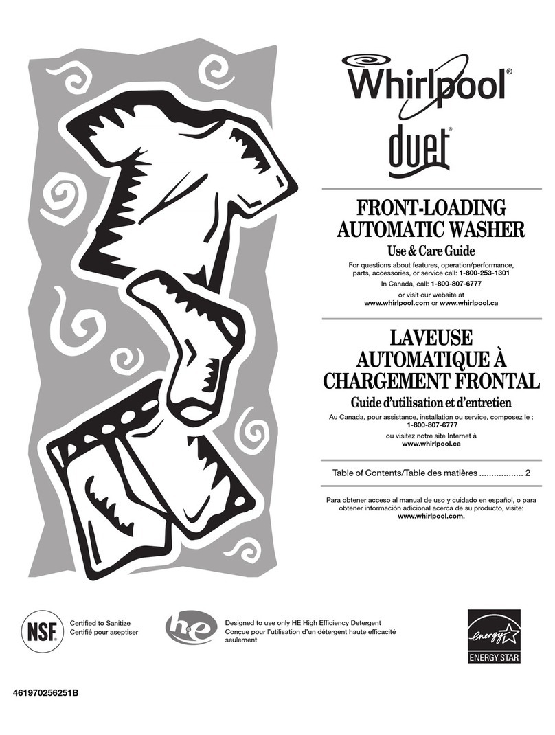 Whirlpool duet WFW9451XW User manual