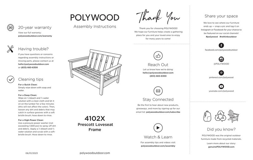 Polywood Prescott 4102 Series User manual Polywood Prescott 4102 Series User manual
