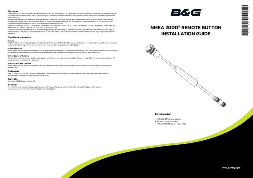 B&G NMEA 2000 installation guide