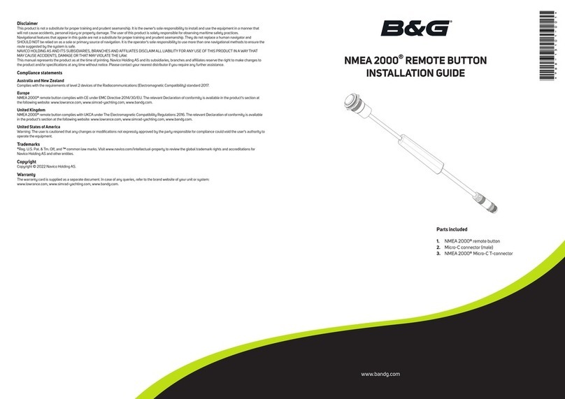 B&G NMEA 2000 installation guide