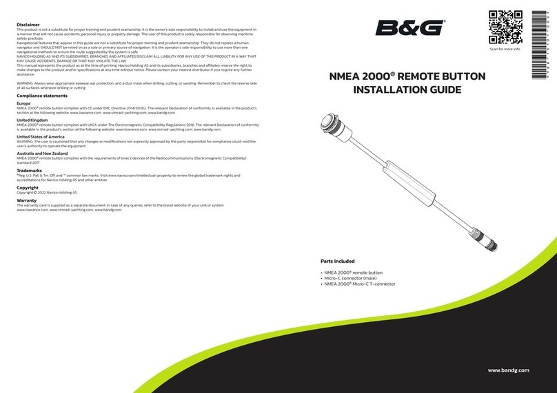 B&G NMEA 2000 installation guide