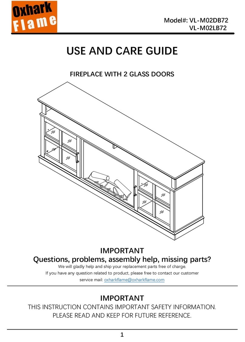 Oxhark Flame VL-M02DB72 Use and care guide