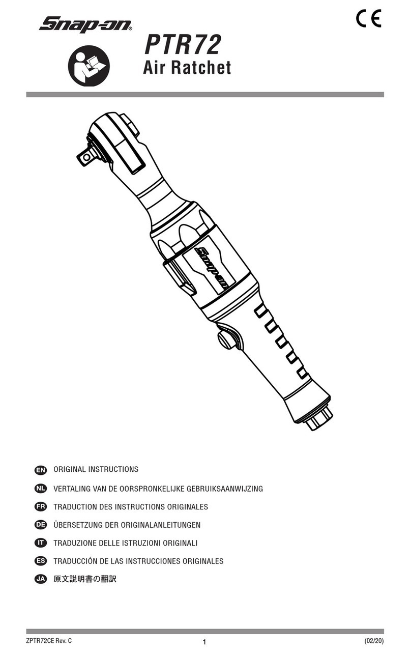 Snap-On PTR72 User manual Snap-On PTR72 User manual