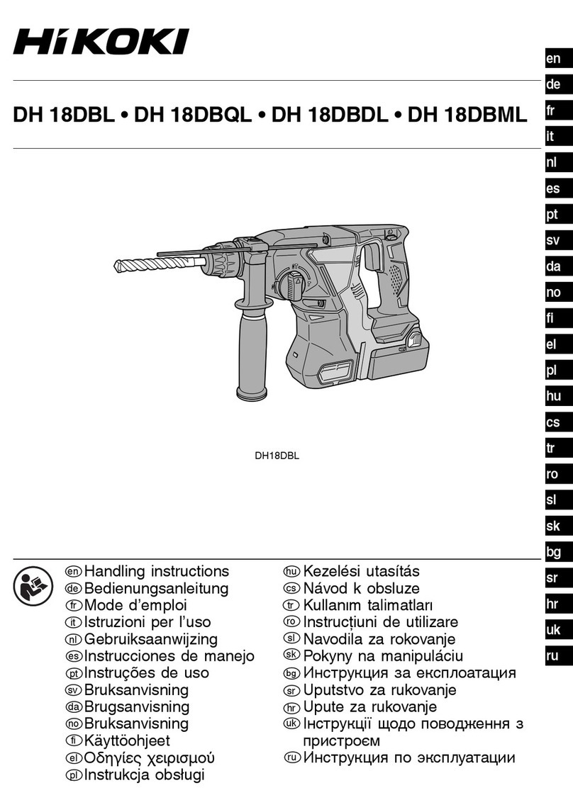 HIKOKI DH 18DBDL User manual