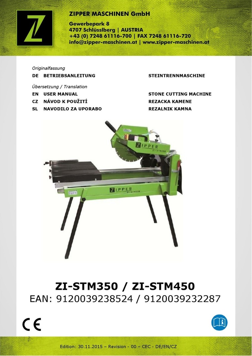 Z.I.P.P.ER MASCHINEN ZI-STM450 user manual