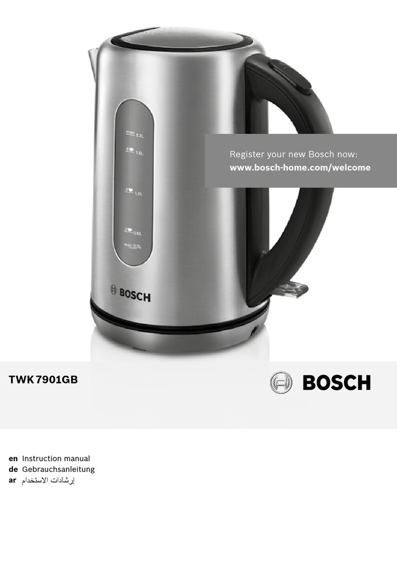 Bosch TWK7901GB User manual Bosch TWK7901GB User manual