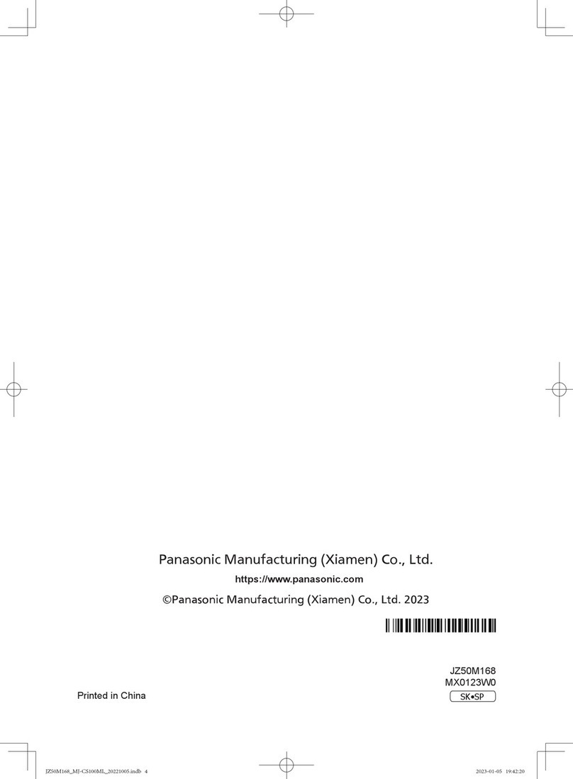 Panasonic MJ-CS100WSK operating instructions