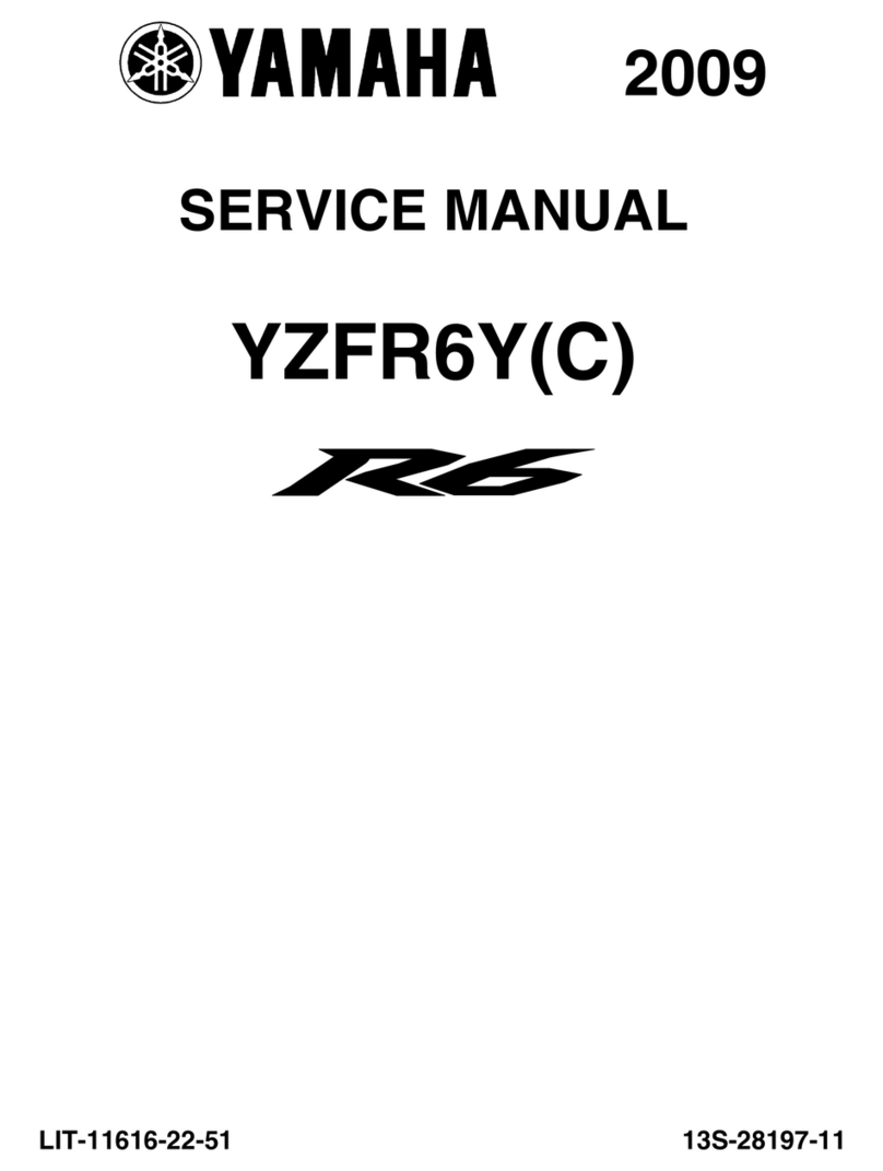Yamaha R6 2009 User manual
