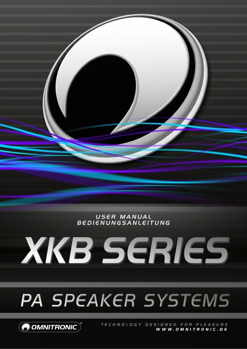 Omnitronic XKB-212 User manual