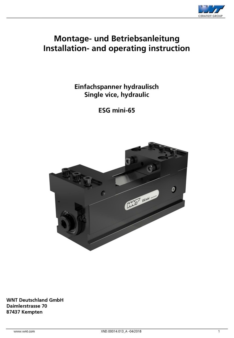 WNT ESG mini-65 Installation and operating instructions