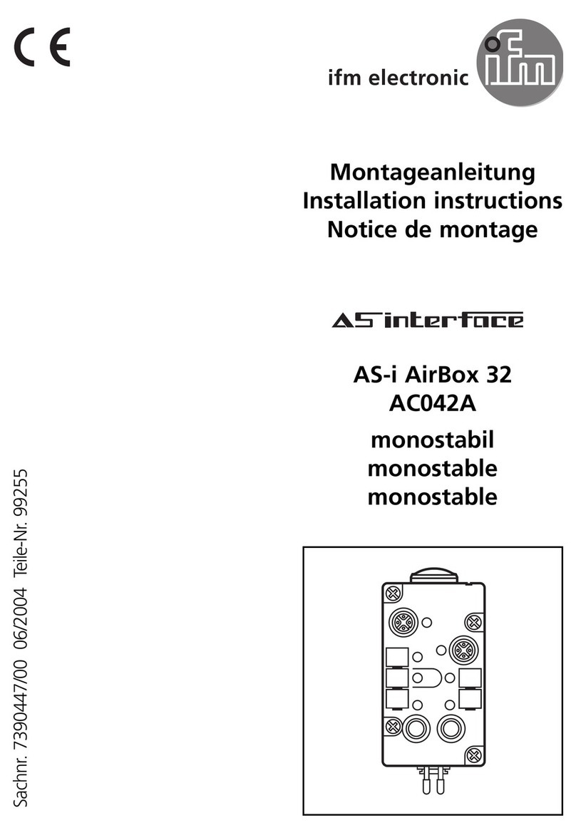 IFM Electronic ASinterface AS-i AirBox 32 AC042A installation instructions