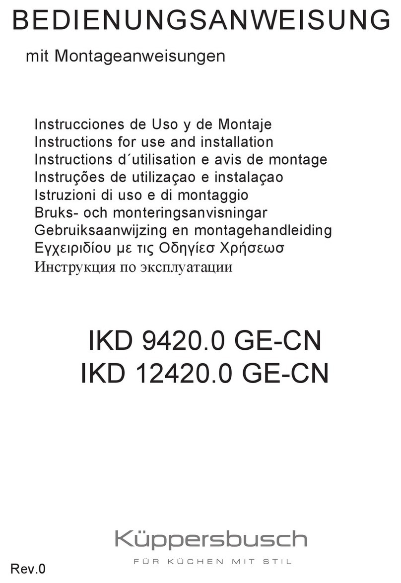 Küppersbusch IKD 9420.0 GE-CN Instructions for use and installation