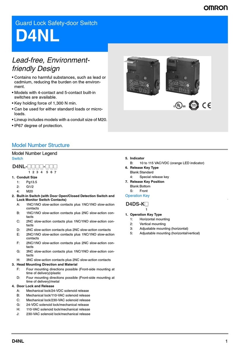 Omron D4NL-4AFA-B4 manual