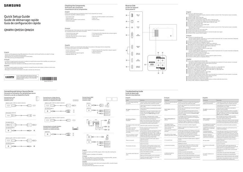 Samsung QM55H User manual