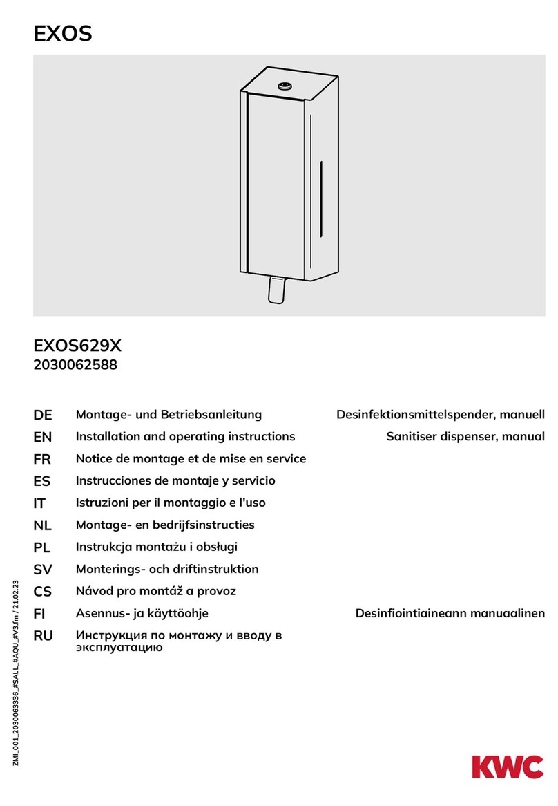 KWC EXOS629X User manual