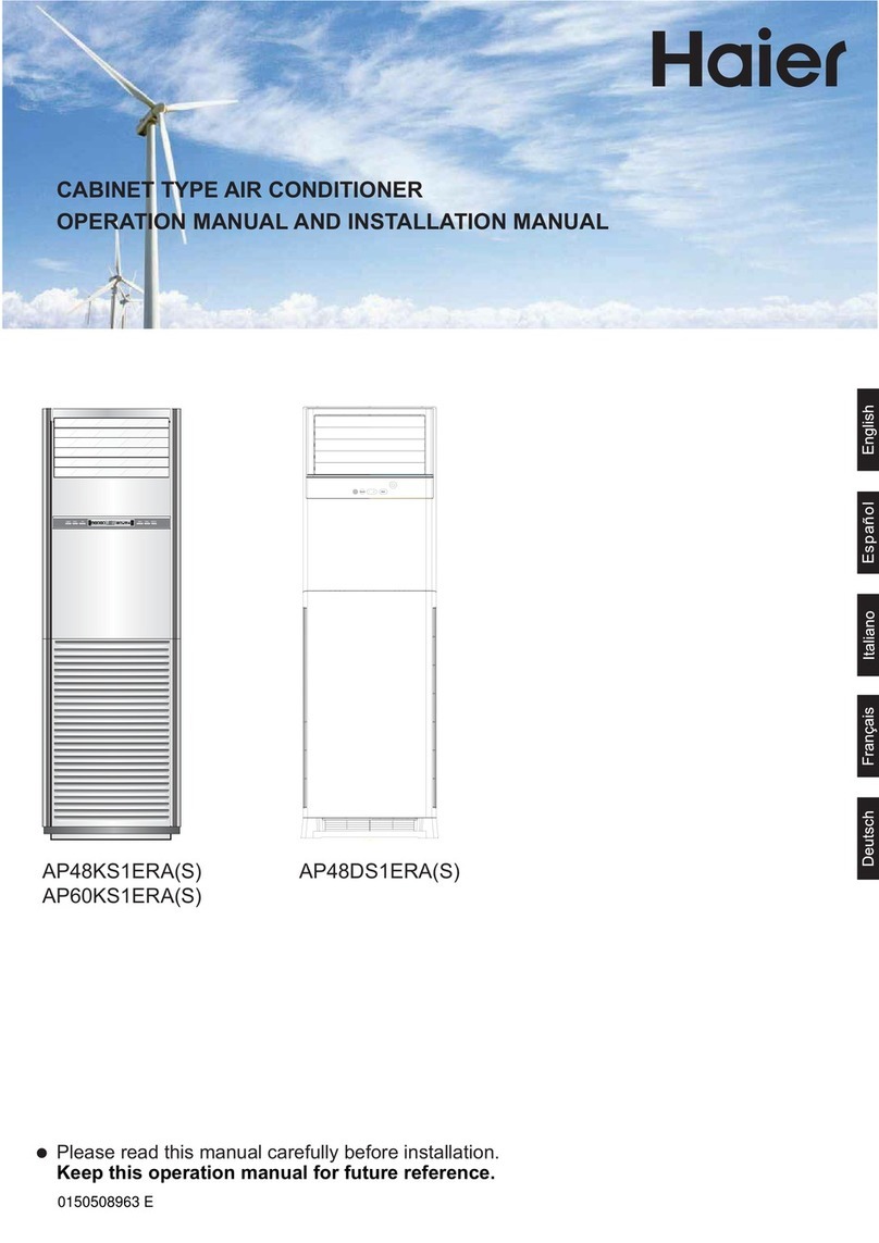 Haier AP48KS1ERA(S) Installation and operating instructions