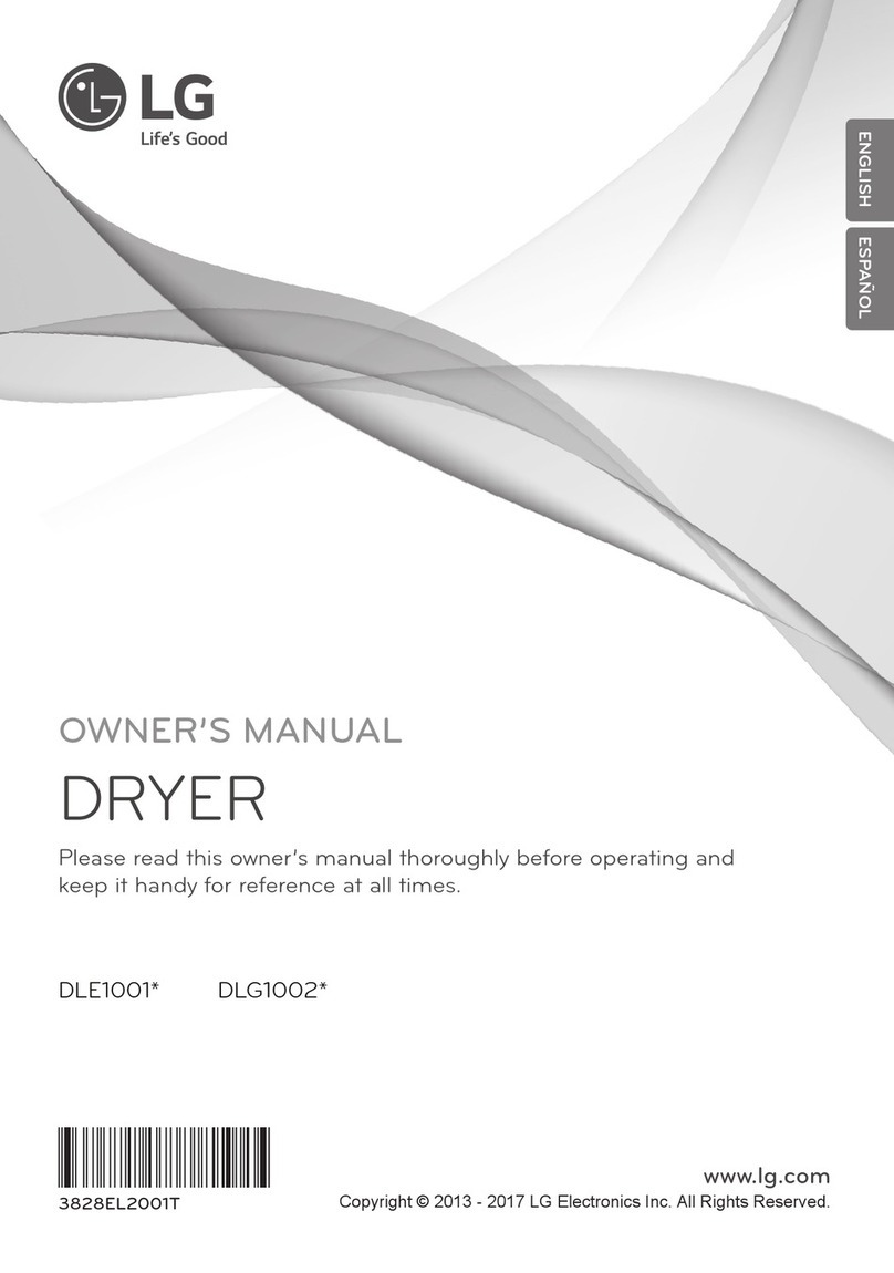 LG DLE1001 Series User manual