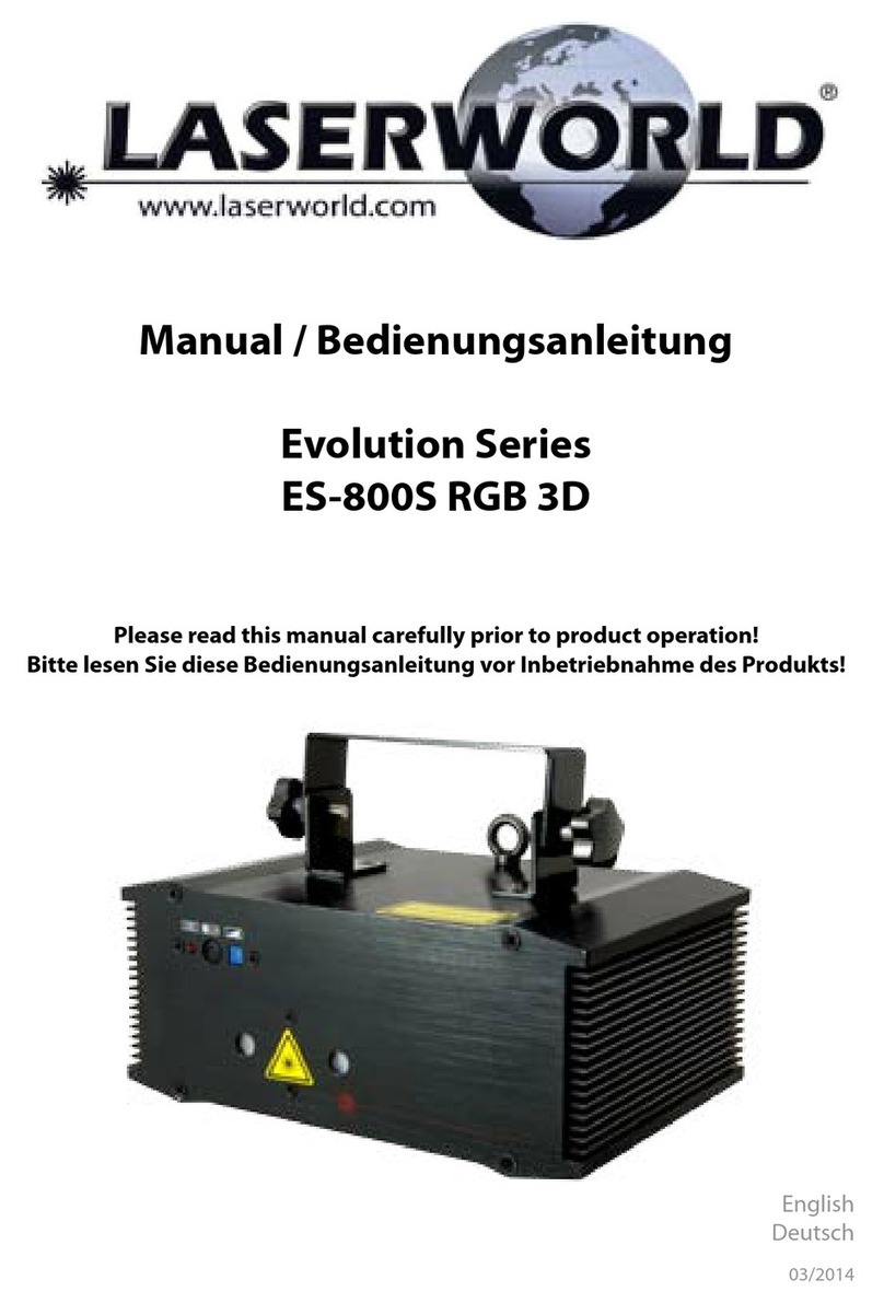 Laserworld Evolution ES-800S RGB 3D User manual