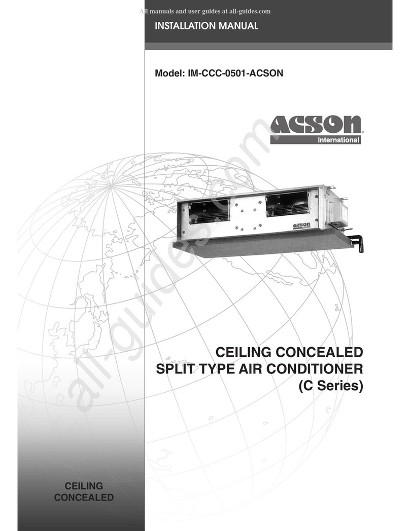 Acson IM-CCC-0501-ACSON User manual Acson IM-CCC-0501-ACSON User manual