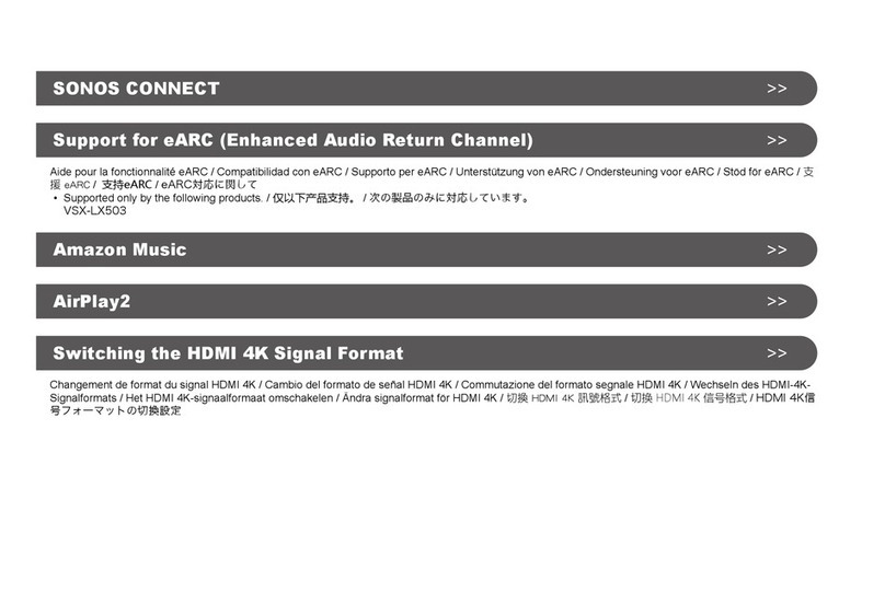 Pioneer VSX-LX503 User manual