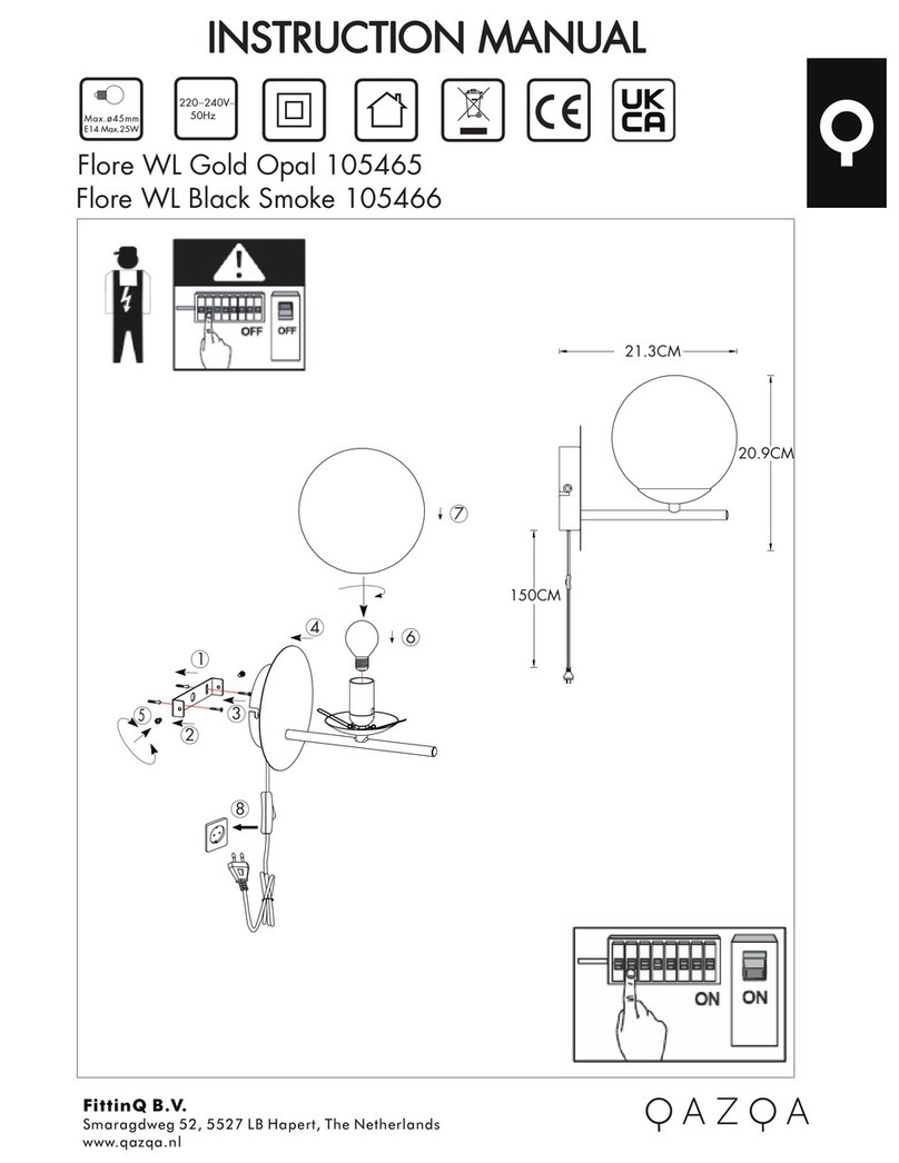 Qazqa Flore WL Gold Opal User manual