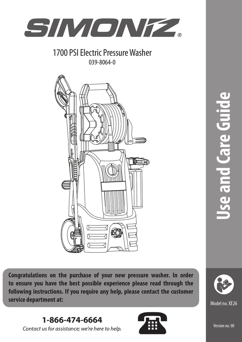 Simoniz XE26 User manual
