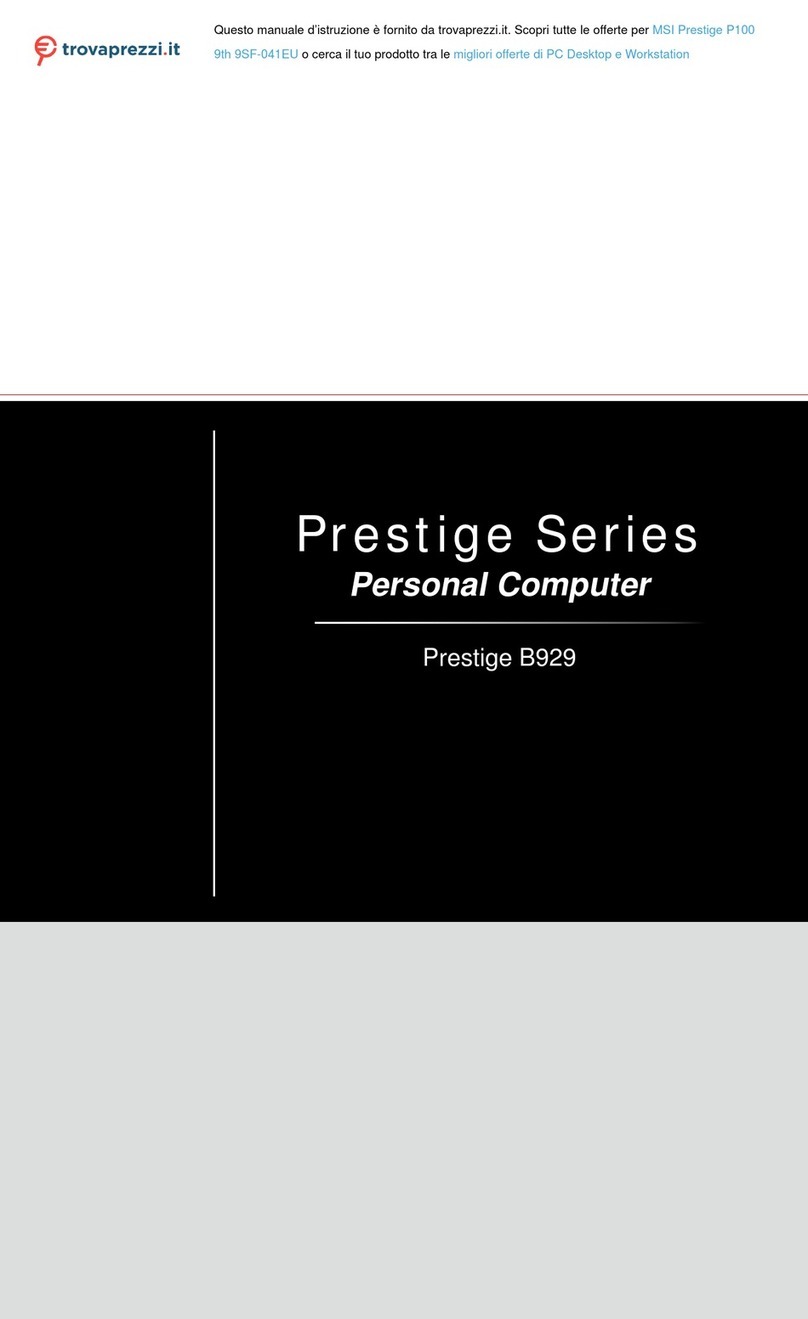 MSI Prestige B929 User manual