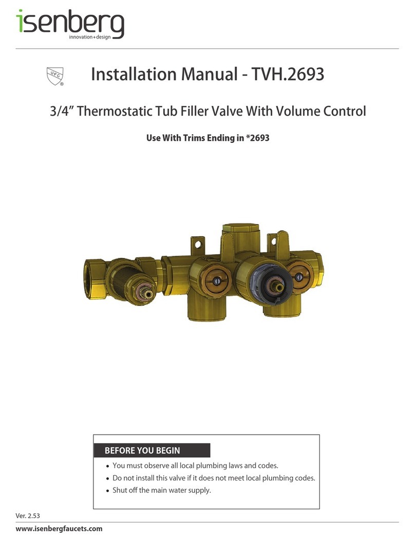 Isenberg TVH.2693 installation manual