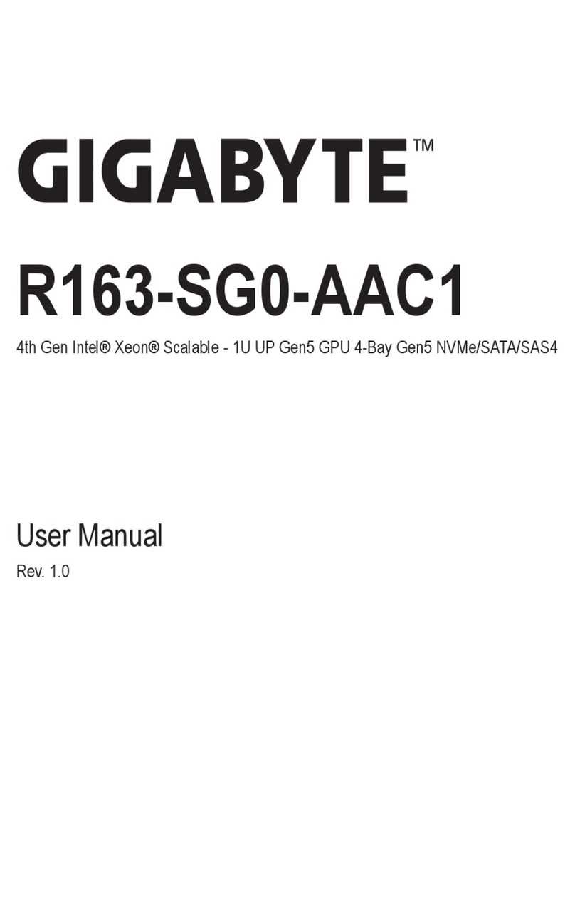 Gigabyte R163-SG0-AAC1 User manual