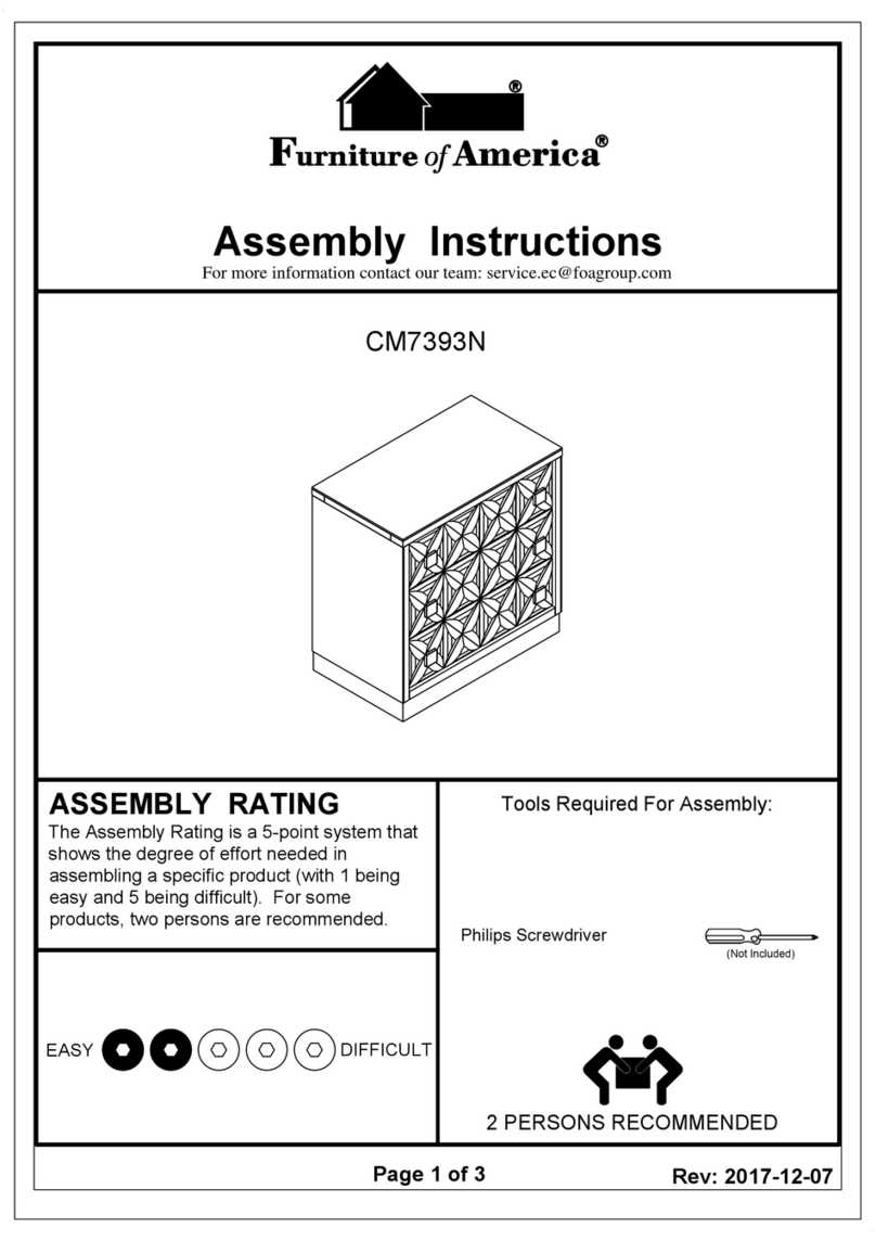Furniture of America CM7393N Assembly instructions Furniture of America CM7393N Assembly instructions