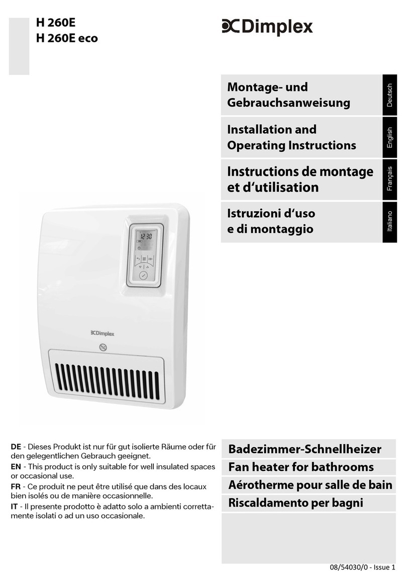 Dimplex H 260E eco User manual
