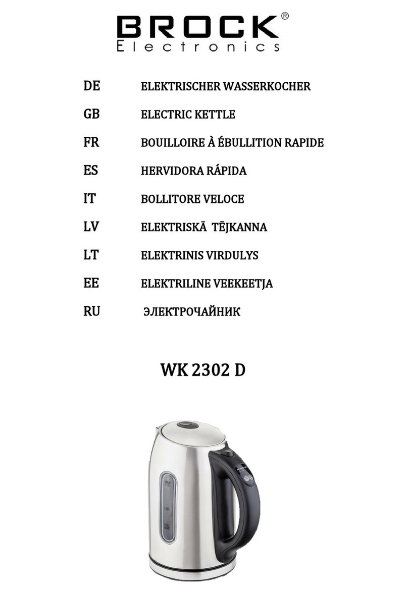 Brock WK 2302 D user manual