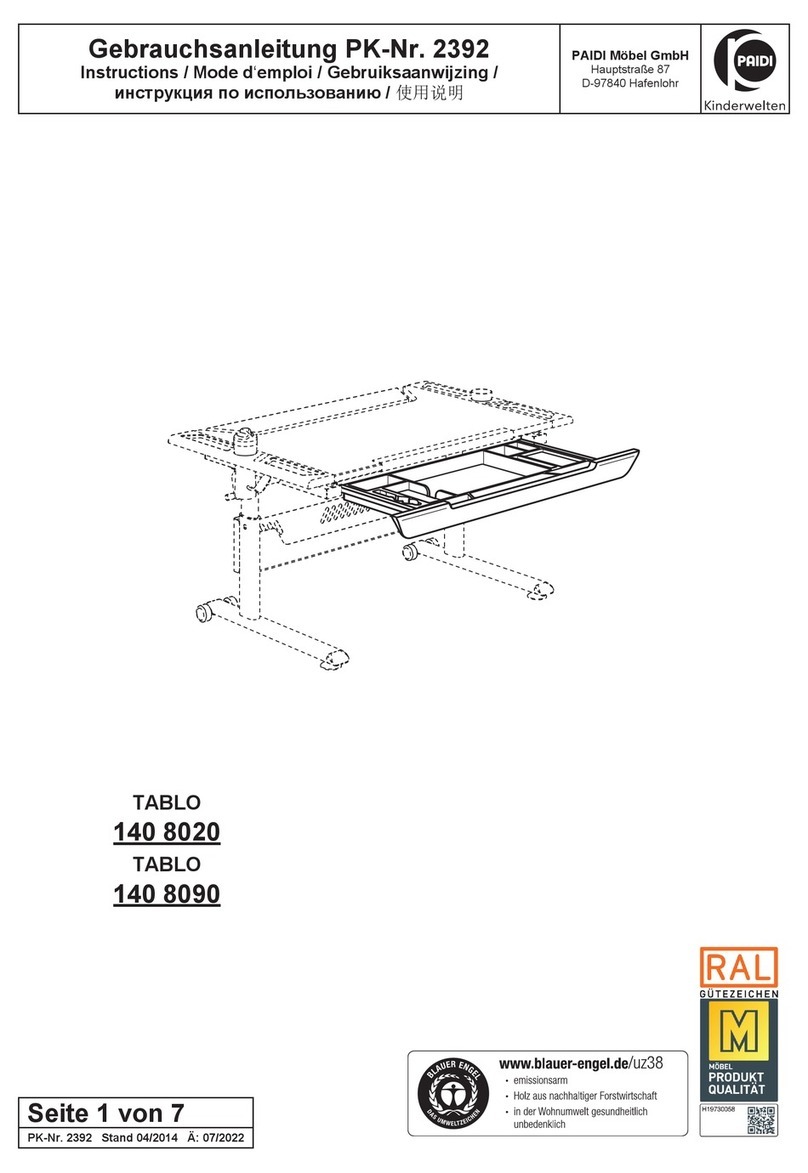 PAIDI 140 8020 instructions