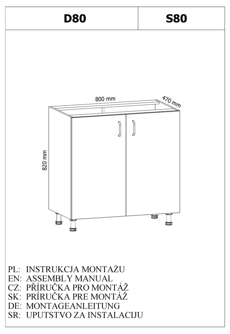GALA MEBLE S80 User manual