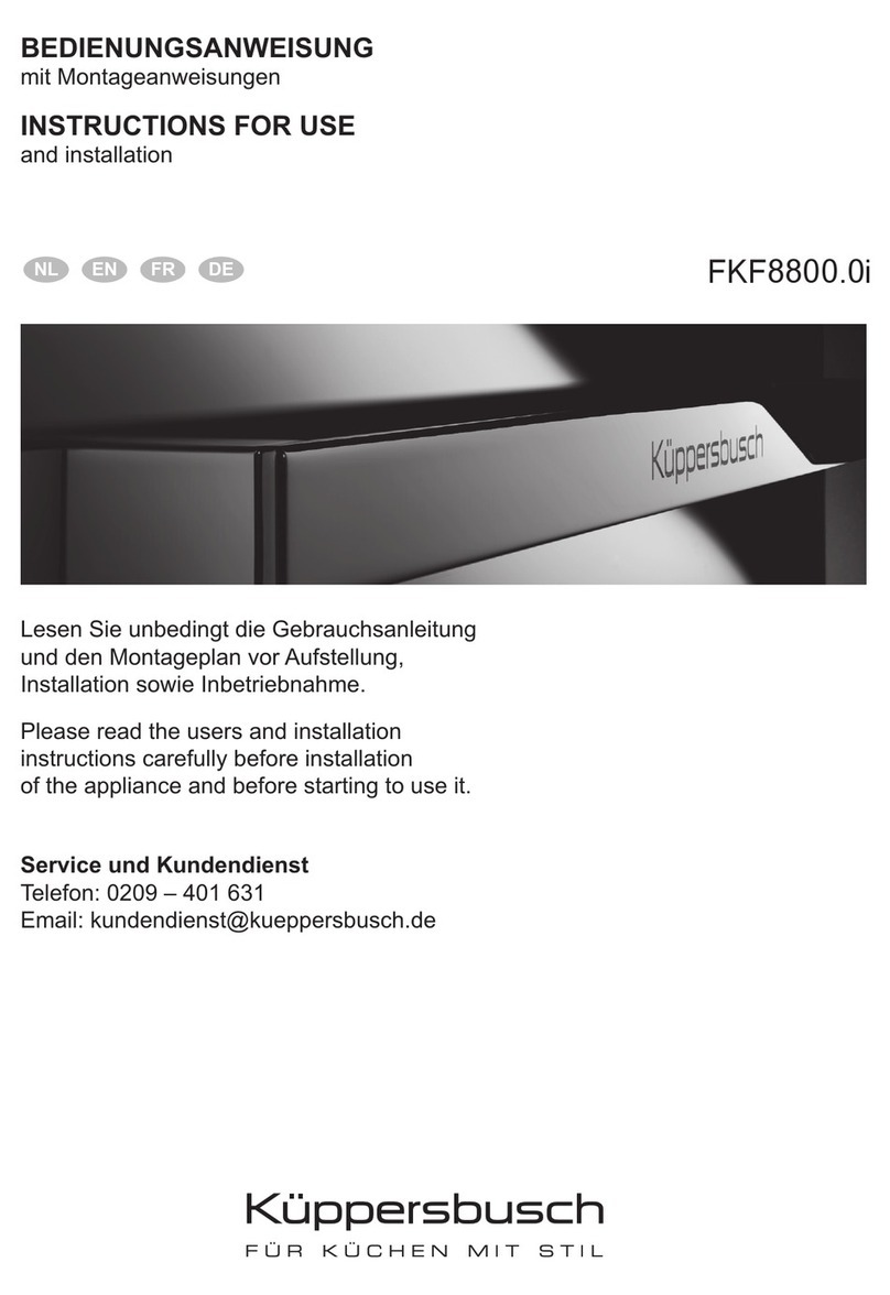 Kuppersbusch FKF8800.0i Instructions for use and installation