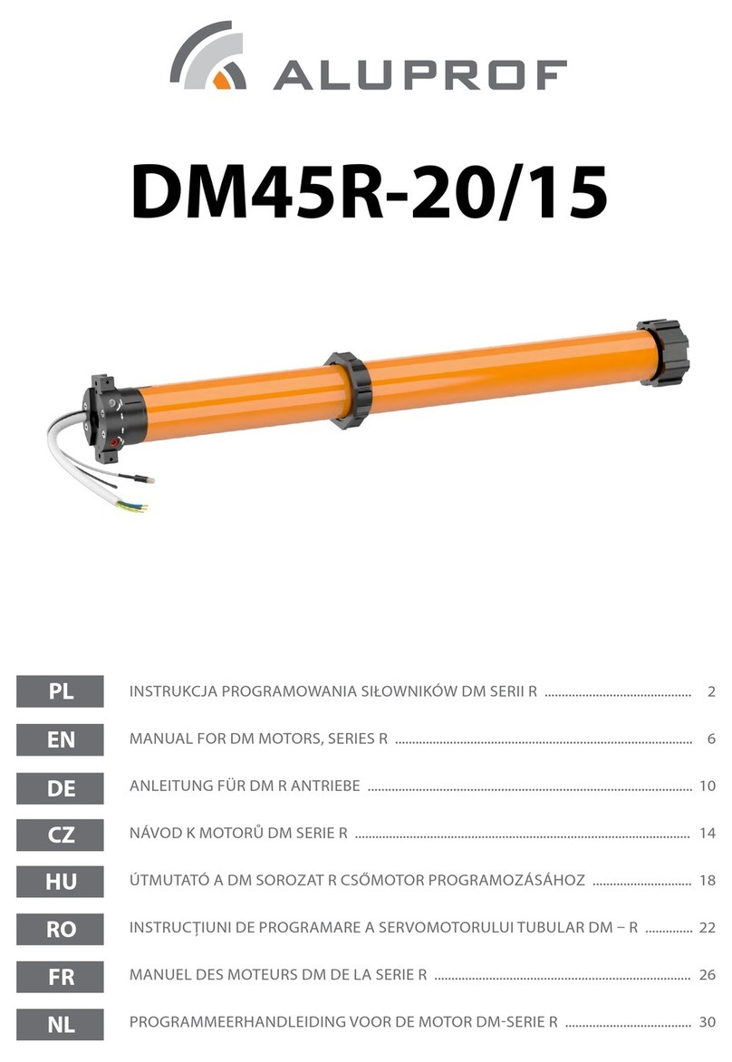 Aluprof DM45R-20/15 User manual Aluprof DM45R-20/15 User manual