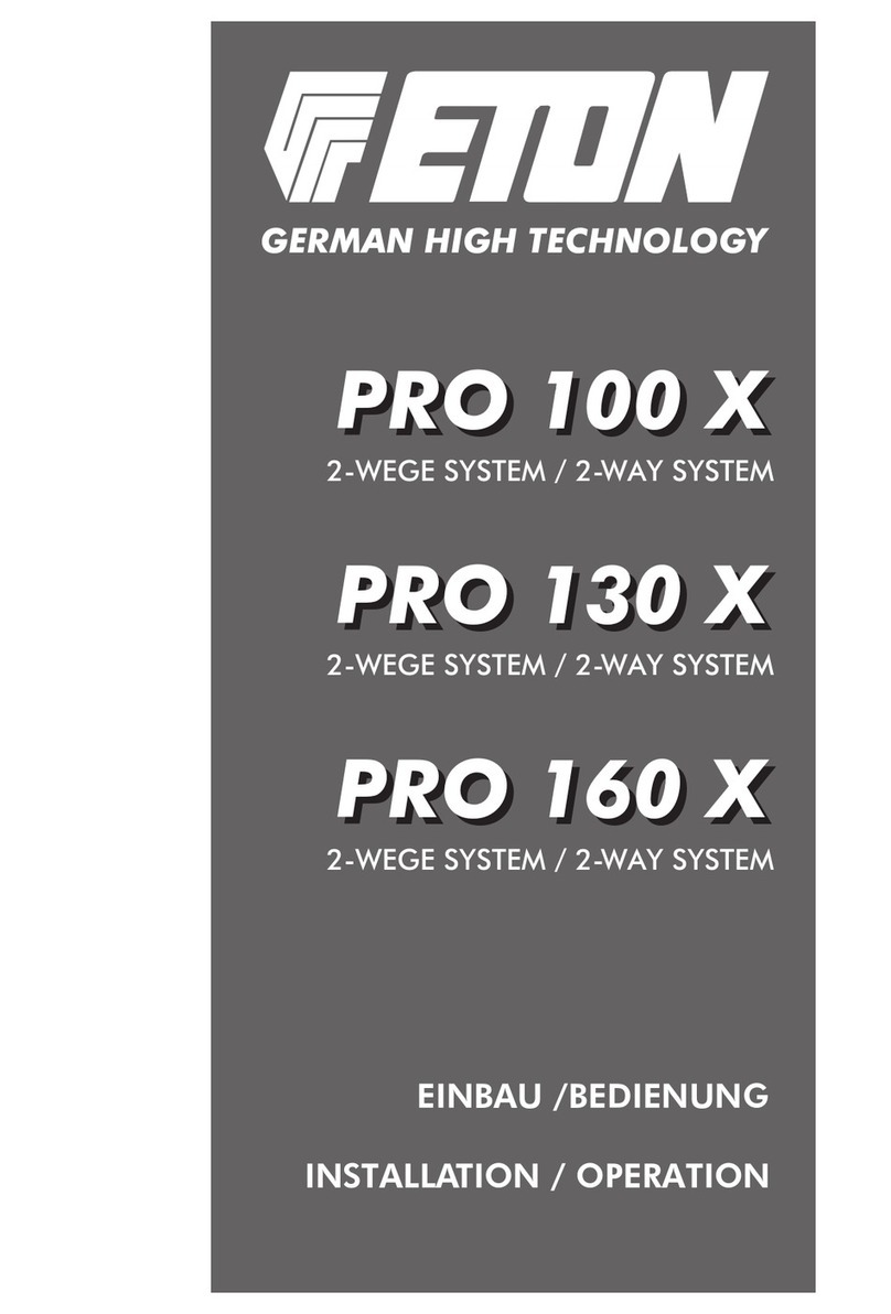 Eton PRO 100 X User manual