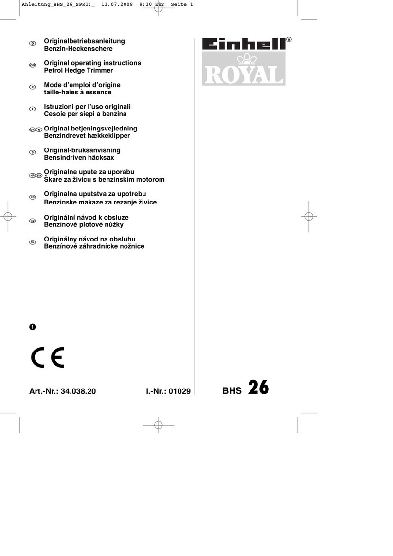 Einhell Royal BHS 26 Original operating instructions