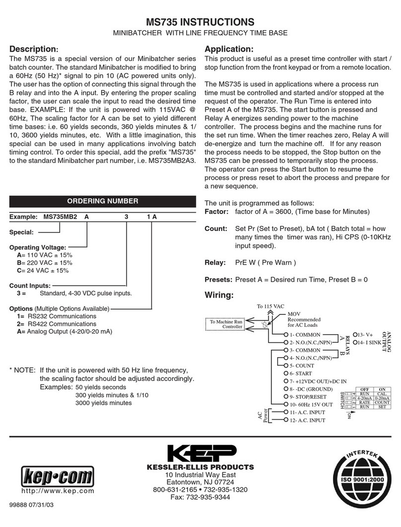 KEPCO MS735 Series instructions